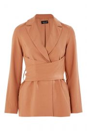 Wrap Tie Blazer at Topshop